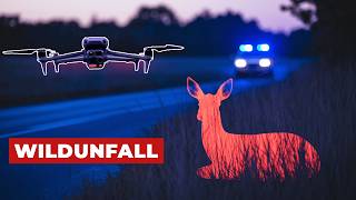 ACHTUNG Wildunfall! Angefahrenes Wild mit Wärmebilddrohne gefunden (DJI Matrice 4T)