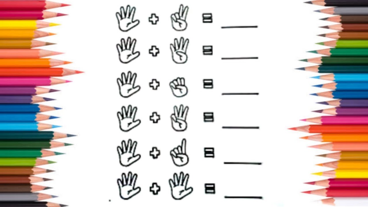 Addition worksheet | Addition draw and add | Colouring 🌈🦄✨ craft.