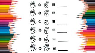 Addition worksheet | Addition draw and add | Colouring 🌈🦄✨ craft.