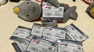 ウルトラマンさん達に見守られながらランダム缶バッチ開封していくぅ〜♪
