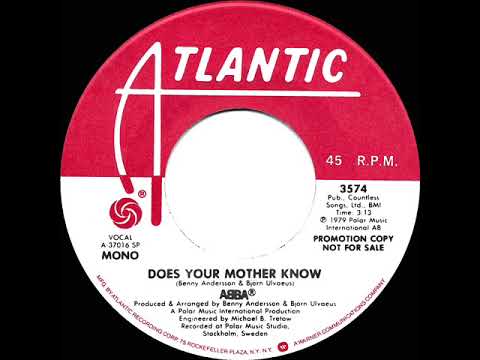 1979 ABBA - Does Your Mother Know (mono radio promo 45)