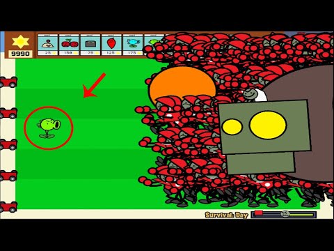 9999 Football Zombies vs Dr. Zomboss vs All Pea Plants vs Zombies
