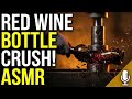 ASMR Hydraulic Press Vs Red Wine Satisfying Glass Breaking