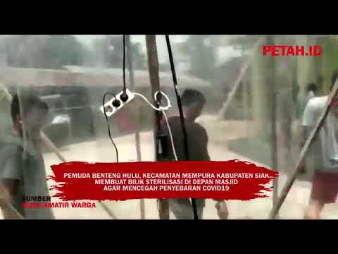 Tak Ingin Warganya Tinggalkan Salat Jumat di Tengah Wabah Covid-19, Pemuda Benhul Buat Bilik Sterilisasi di Depan Masjid