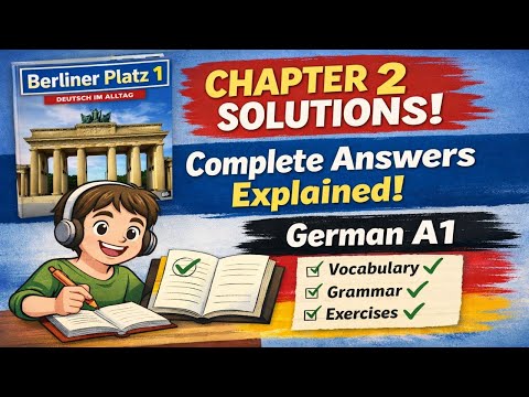 Berliner Platz 1 – Chapter 2 Solutions | Complete Answers Explained | German A1