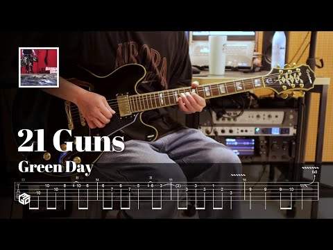 Green Day - 21 Guns l Guitar cover & TAB l 일렉기타 쉬운 연습곡 타브 악보