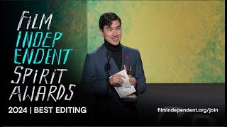 HOW TO BLOW UP A PIPELINE wins BEST EDITING at the 2024 Film Independent Spirit Awards