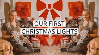 OUR 1ST CHRISTMAS LIGHTS | 2020
