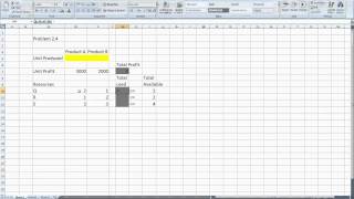 Problem 2-4 - Linear Programming (basic concepts)