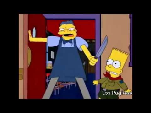 Duelo a muerte... con cuchillos. (Simpson Edit)