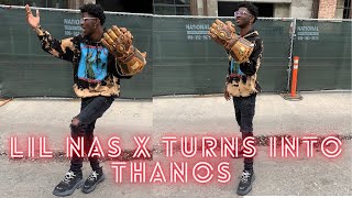 Lil Nas X Turns In To Thanos #shorts