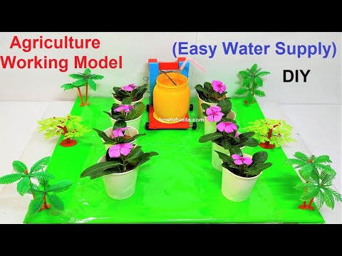 hydroponics farming agriculture working model vertical inspire science project howtofunda