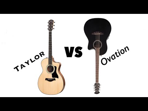 Ovation Standard Balladeer 2771 AX5 vs.Taylor 114 ce Comparison