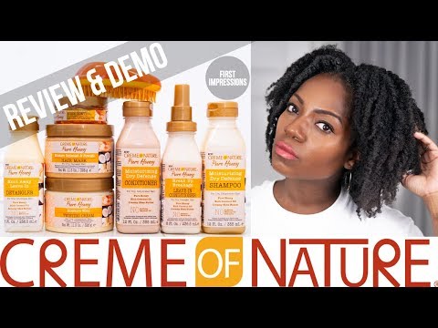 CREME OF NATURE PURE HONEY (New Hair Line) (REVIEW &...