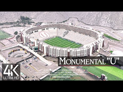 【4K】🇵🇪⚽ MONUMENTAL "U" Stadium from Above 🔥 Copa Libertadores Final 2025 PERU 🔥 Estadio Aerial Drone