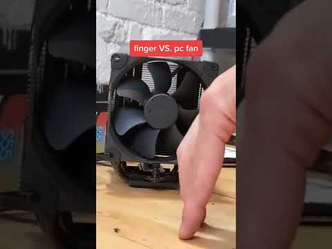 don't stick your finger in a PC fan #shorts