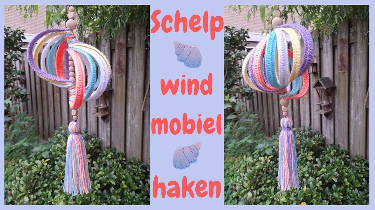 Haken ♥ Schelp windmobiel