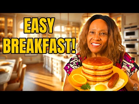Aunty Rose’s Fluffy Pancakes, Eggs & Sausages — This Breakfast Hits DIFFERENT 🍳🥞🔥