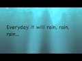 Bruno Mars - It Will Rain (Instrumental with on screen lyrics)