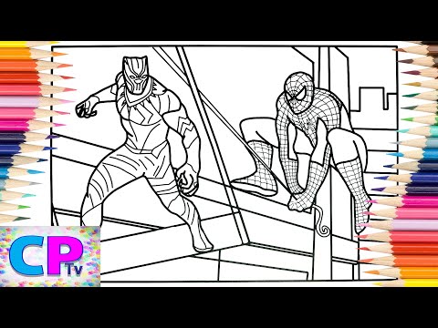 Spiderman vs Black Panther Coloring Pages/Mendum - Beyond (feat. Omri) [NCS Release]