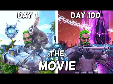 I Survived 100 Days on GENESIS PART 1 in ARK Survival Evolved