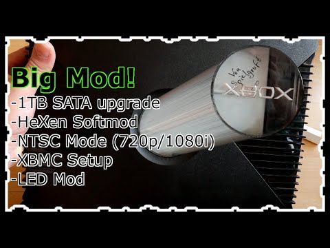XBox Classic upgrade - 1TB SATA, HeXen Softmod, 720p/1080i, XBMC Setup.... (GER)
