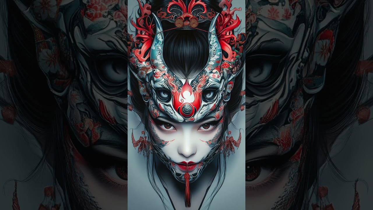Haunting beauty: Japanese inspired Demon transformation