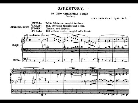 Guilmant: Offertoire sur deux Noëls op. 19 Nr. 2