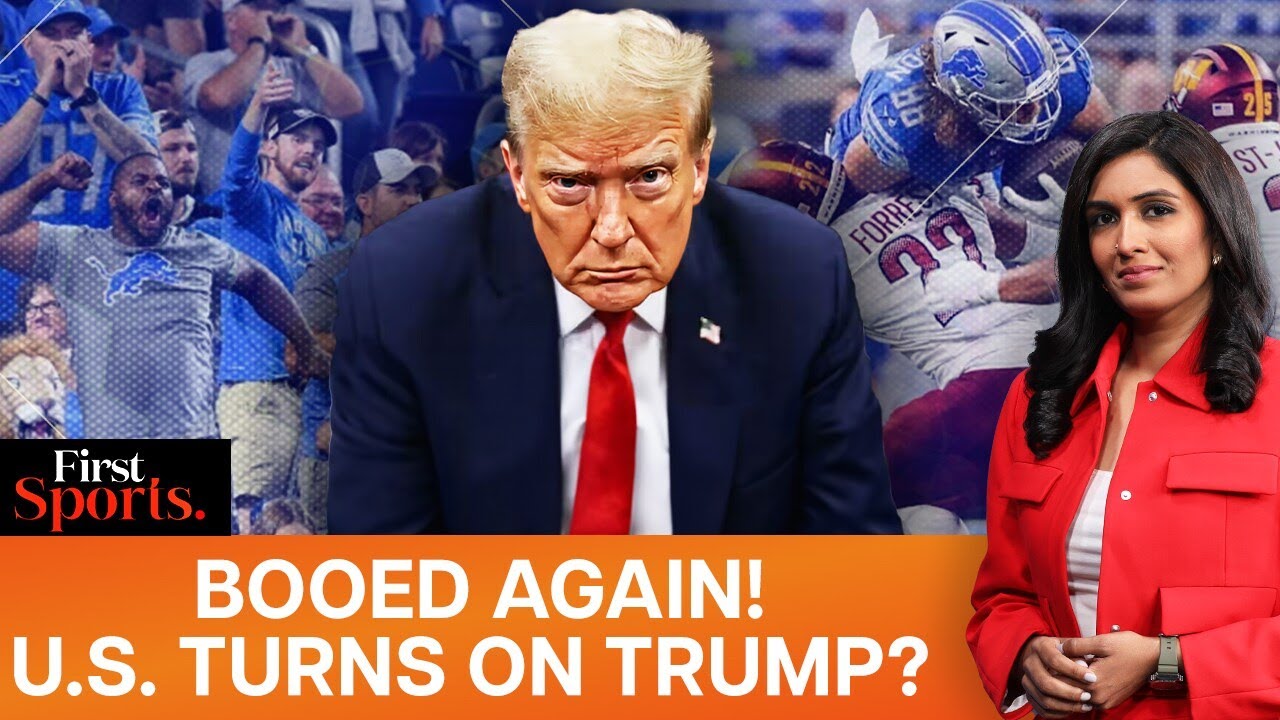 Donald Trump Proposes His Name For Stadium, Booed At Commanders Game |First Sports With Rupha Ramani