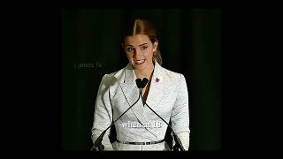 She is an Icon🗿| Emma Watson's speech #emmawatson#feminism#speech#hermionegranger#ytshorts#trending