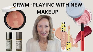 GRWM | PLAYING WITH NEW! MAKEUP | KOSAS | REFY | HOURGLASS | HERMES | LE LABO!