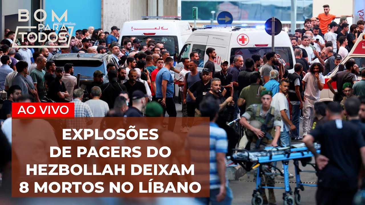#AOVIVO Explosões de pagers do Hezbollah deixam 8 mortos  | Lula discute medidas contra incêndios