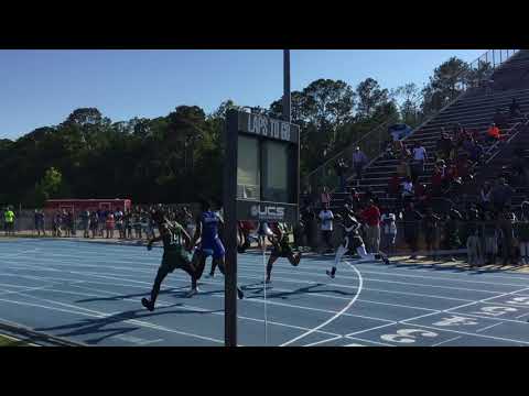 Duval County Middle Boys 100M Heat 2