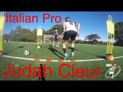 INTENSE SESSION with Italian player Judah Cleur - Joner Football