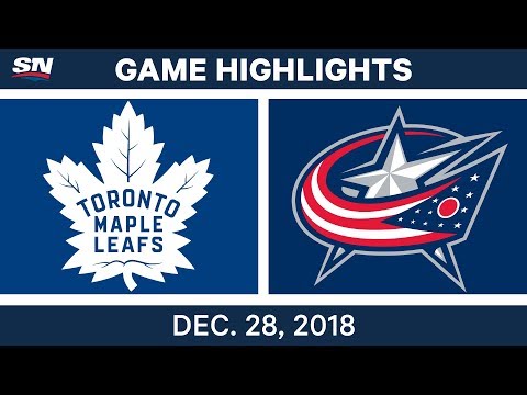 NHL Highlights | Maple Leafs vs. Blue Jackets - Dec 28, 2018