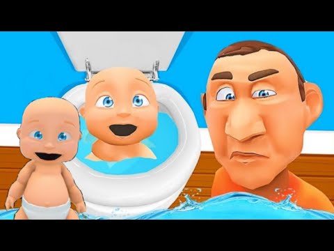 "💦 Epic Milk School Flood! 🚽 Babies GET a NEW Toilet & TURMOIL Turns Our House | Who's Your Daddy?!"
