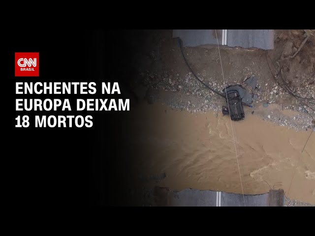 Enchentes na Europa deixam 18 mortos | CNN PRIME TIME