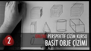 BASİT OBJE ÇİZİMİ - Perspektif Kursu - #Ç0017