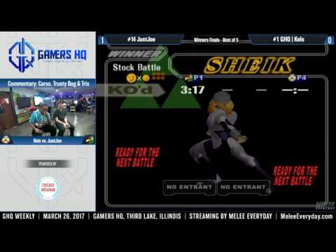 GHQ Weekly [3/26/17] - JustJoe (Falco) vs. GHQ | Kels (Fox, Sheik) - SSBM - Winners Finals
