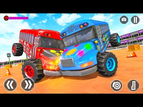 Ultimate Monster Bus and Monster Truck Demolition Simulator - Android Gameplay.