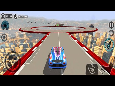 Impossible Car Tracks 3D - Blue Car Driving Simulator Level 20 Completed - Android Gameplay Stunts