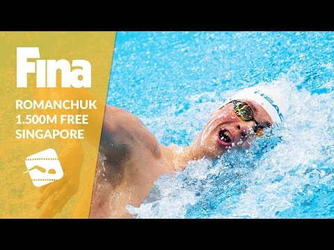 New World Cup Record! - Mykhailo Romanchuk – 1.500m Freestyle #7 Singapore