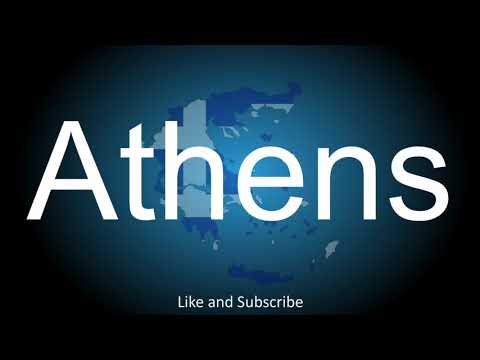 How to correctly pronounce the city and capital of Greece - Athens.