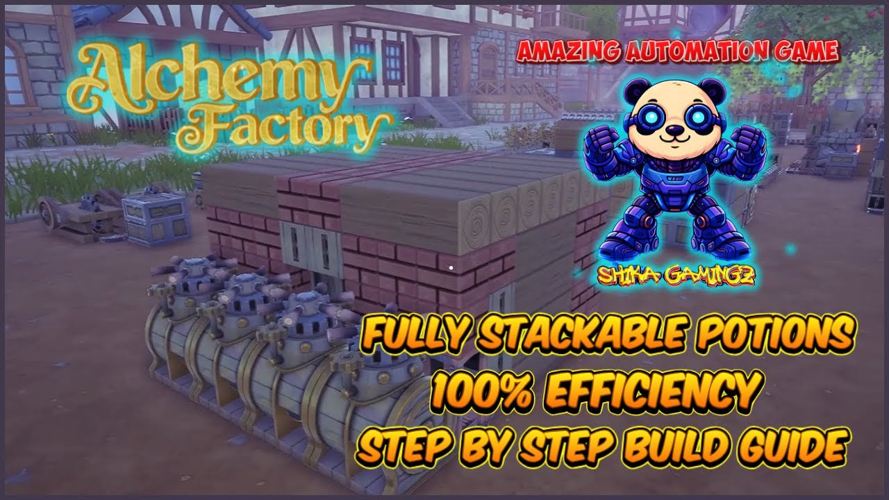 Alchemy Factory Potion Tutorial || Build From Scratch A Stackable, Potion Production Build
