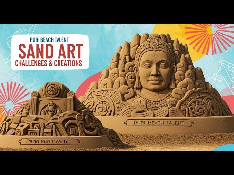 Famous Sand Art | Puri Beach | Odisha | Amazing Talent