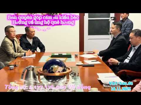 Tổng kết cám ơn Kiểu bào Đức hưởng ứng lời kêu gọi quyên góp ủng hộ bão lụt tại Việt Nam