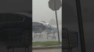 Caught in the rain storm.