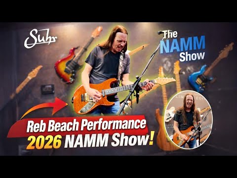 ‼️Reb Beach SHREDS the roof off 2026 Namm Show! | Suhr Booth | Winger | Dokken