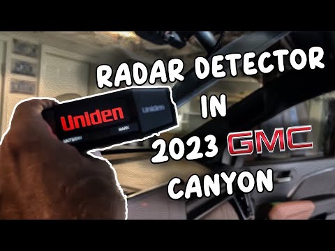 Radar detector hardwire installation in 2023 GMC Canyon