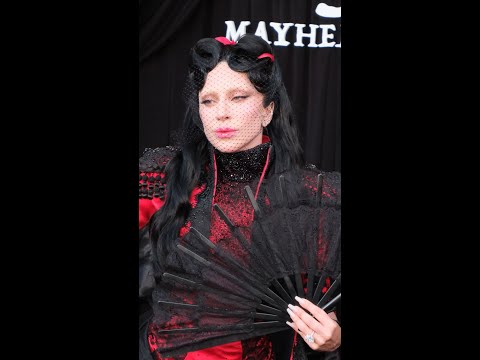 Video Thumbnail: Lady Gaga arrives at 'Mayhem Requiem' premiere